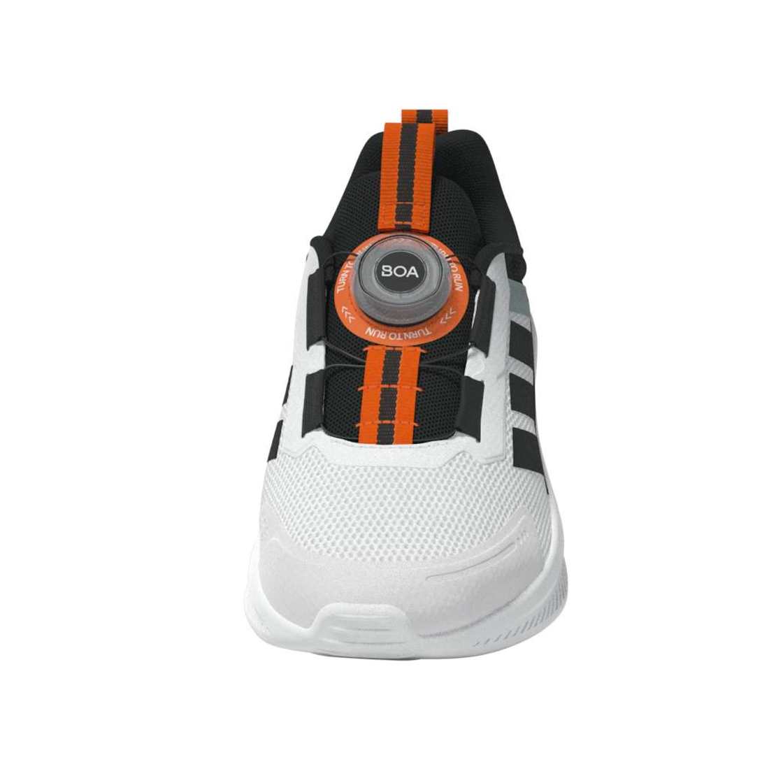 ADIDAS Fortarun 4.0 Boa C kids performance in FTWR-WHITE/CORE-BLACK/IMPACT-ORANGE – product view