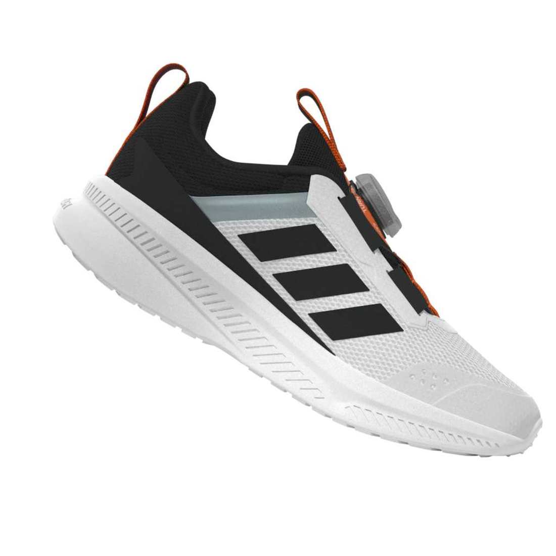 ADIDAS Fortarun 4.0 Boa C kids performance in FTWR-WHITE/CORE-BLACK/IMPACT-ORANGE – product view
