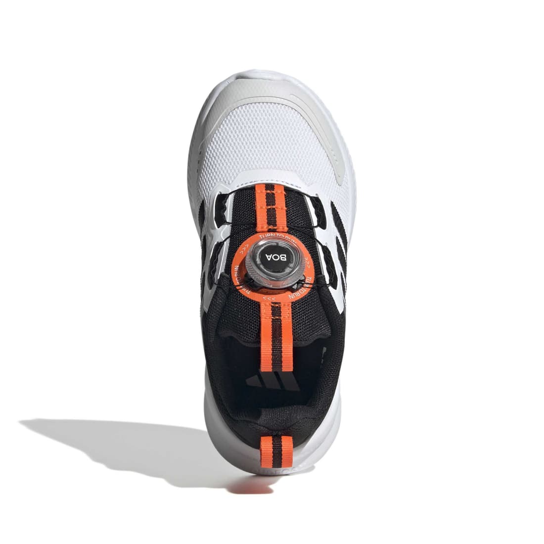 ADIDAS Fortarun 4.0 Boa C kids performance in FTWR-WHITE/CORE-BLACK/IMPACT-ORANGE – product view
