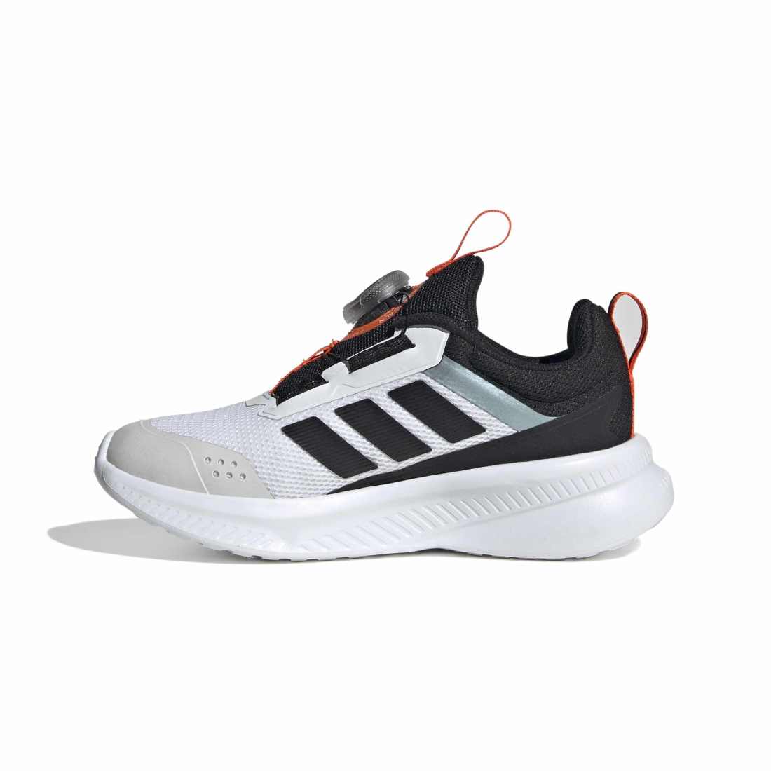 ADIDAS Fortarun 4.0 Boa C kids performance in FTWR-WHITE/CORE-BLACK/IMPACT-ORANGE – product view