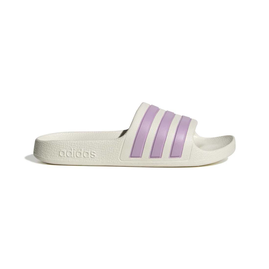 ADIDAS Adilette Aqua K kids slides in OFF-WHITE/BLISS-LILAC/OFF-WHITE – product view