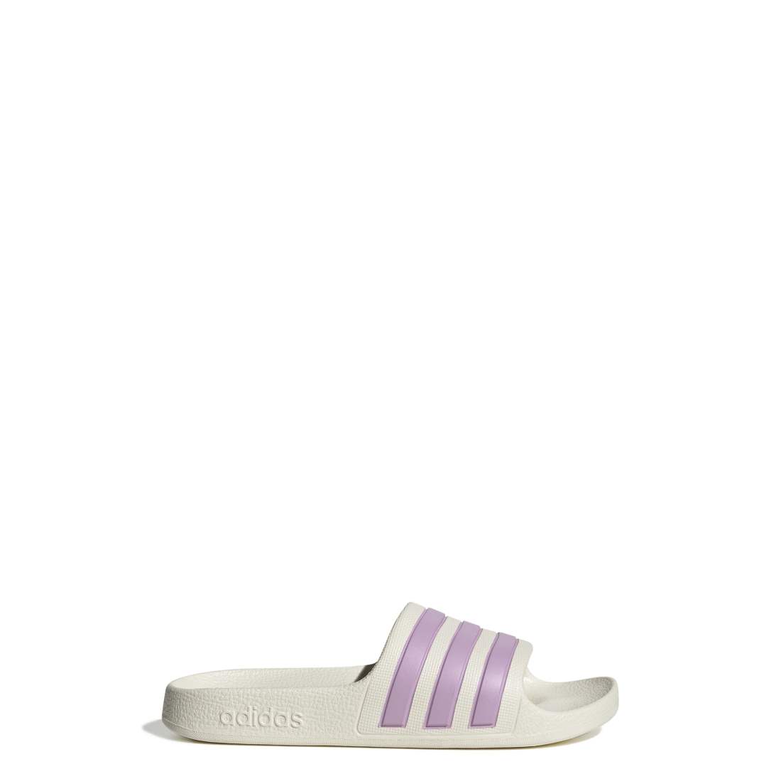 ADIDAS Adilette Aqua K kids slides in OFF-WHITE/BLISS-LILAC/OFF-WHITE – product view