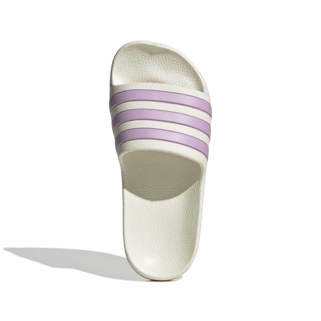ADIDAS Adilette Aqua K kids slides in OFF-WHITE/BLISS-LILAC/OFF-WHITE – product view