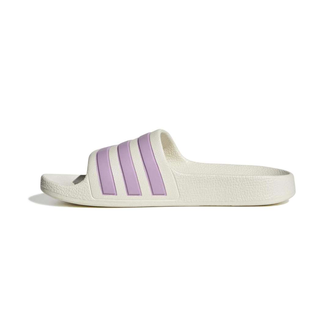 ADIDAS Adilette Aqua K kids slides in OFF-WHITE/BLISS-LILAC/OFF-WHITE – product view