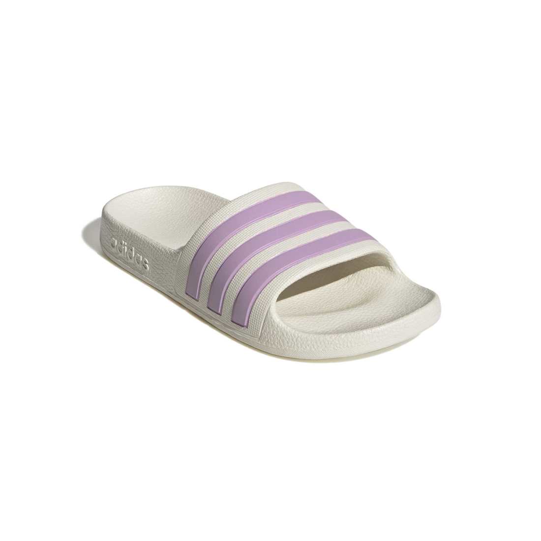 ADIDAS Adilette Aqua K kids slides in OFF-WHITE/BLISS-LILAC/OFF-WHITE – product view