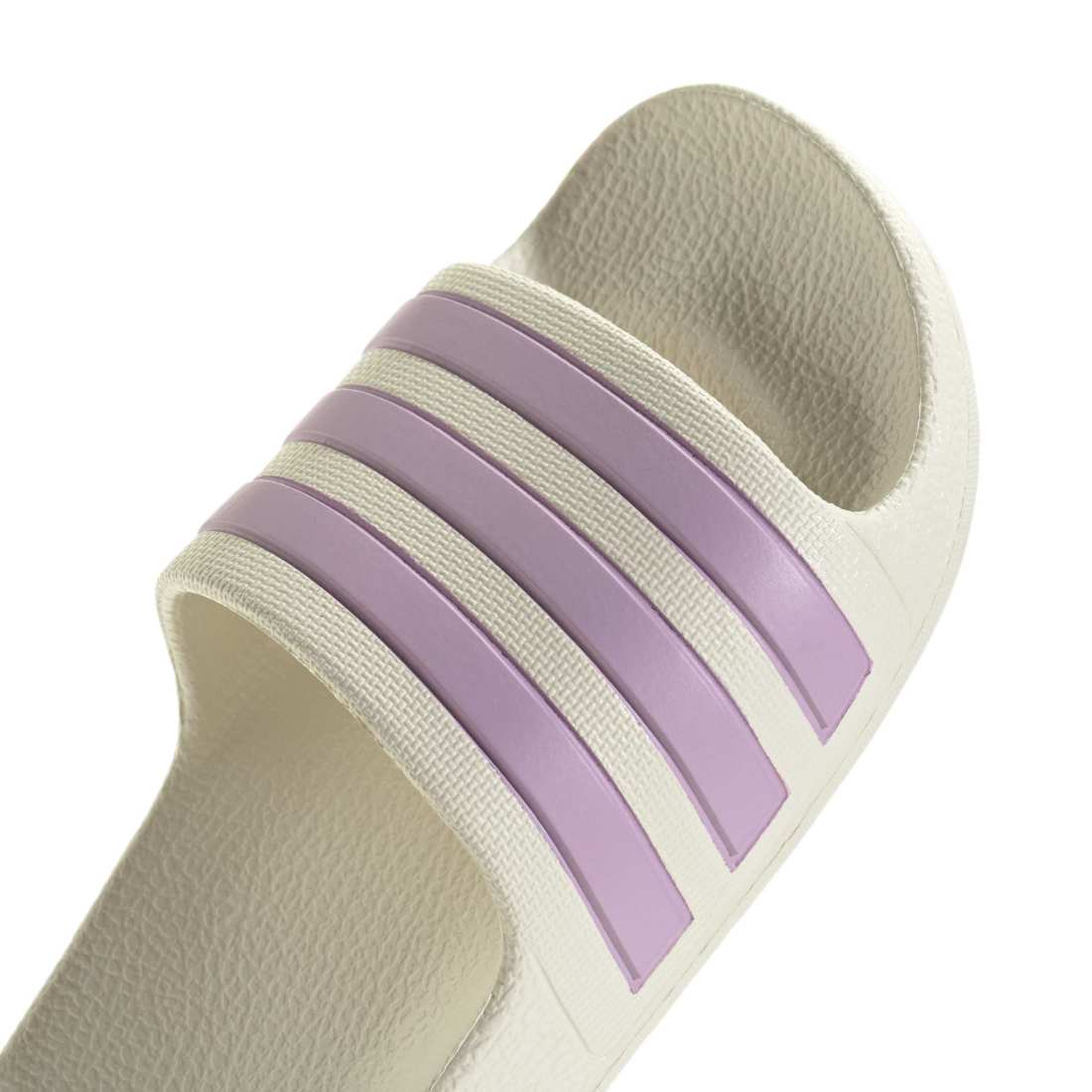 ADIDAS Adilette Aqua K kids slides in OFF-WHITE/BLISS-LILAC/OFF-WHITE – product view