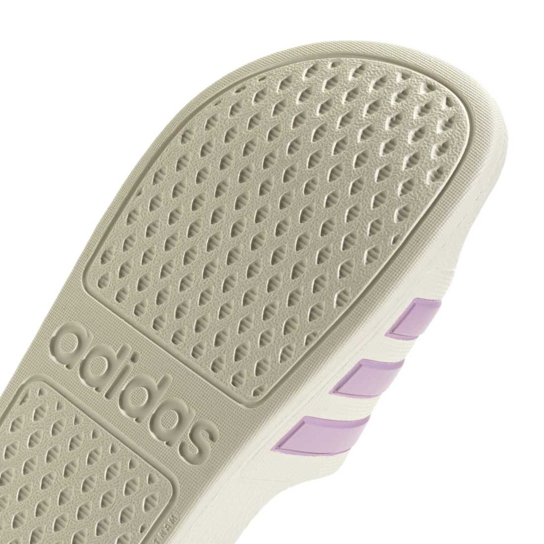 ADIDAS Adilette Aqua K kids slides in OFF-WHITE/BLISS-LILAC/OFF-WHITE – product view