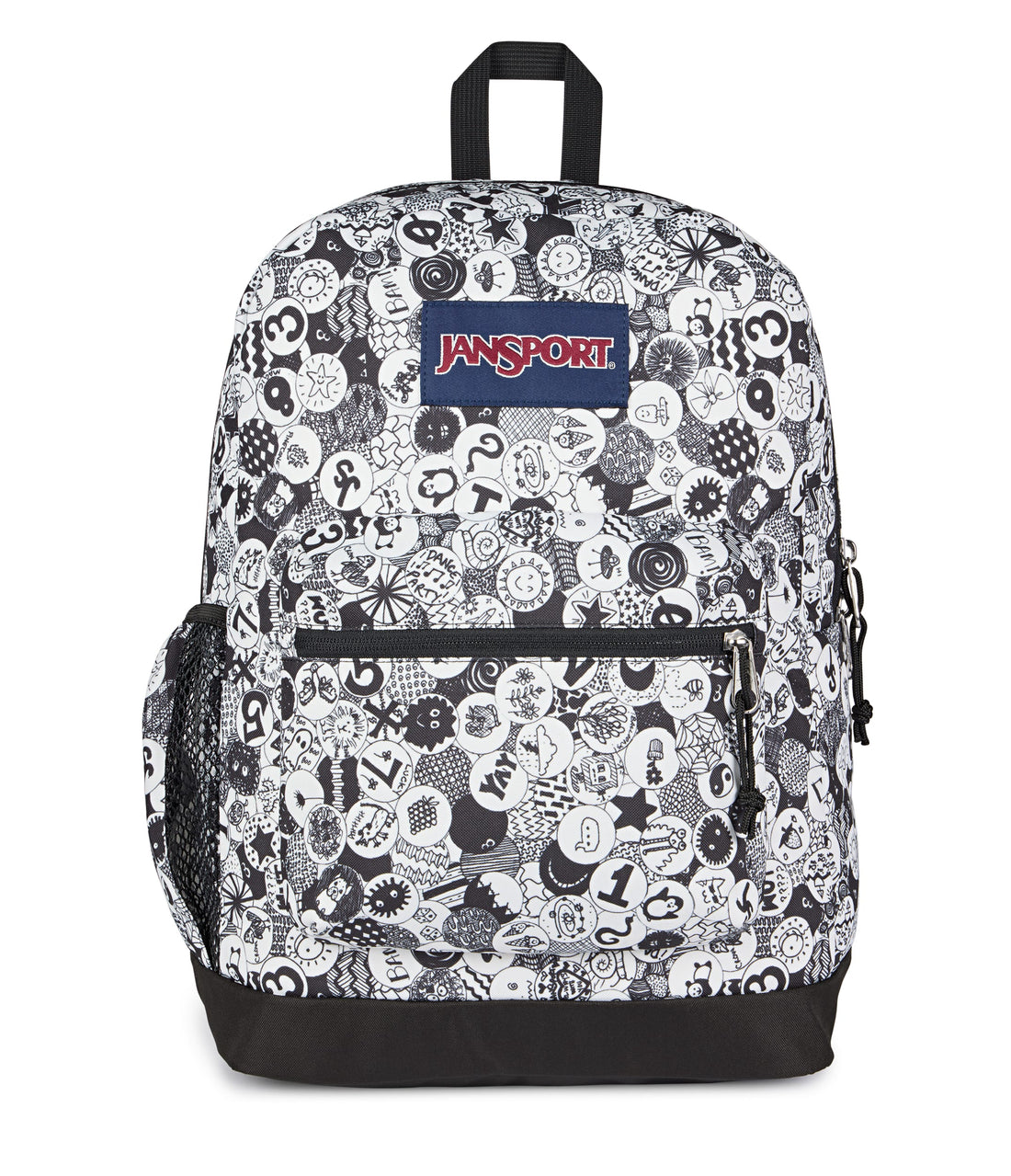 Jansport Cross Town Plus Acc Bags School and Work in black - product view