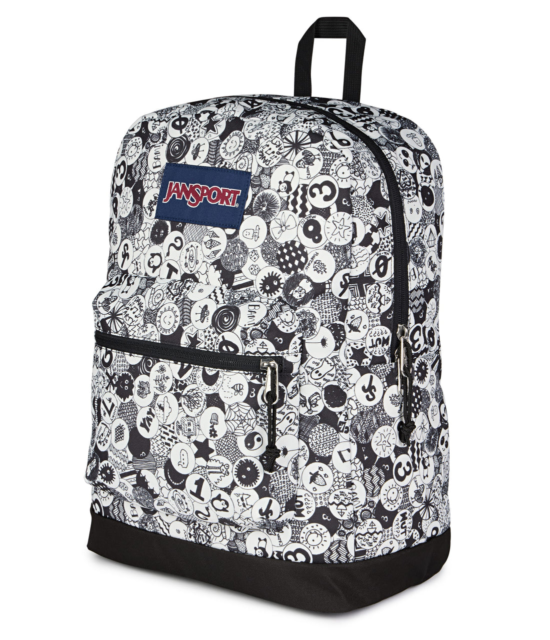 Jansport Cross Town Plus Acc Bags School and Work in black - product view