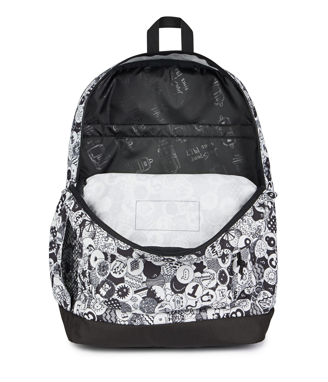 Jansport Cross Town Plus Acc Bags School and Work in black - product view