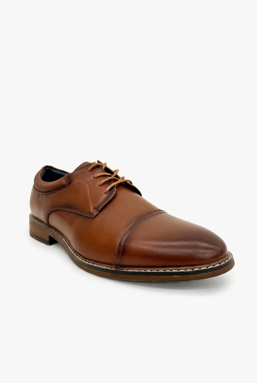 K STUDIO Turkana Men Dress Shoes Brown Eco-Leather - product view