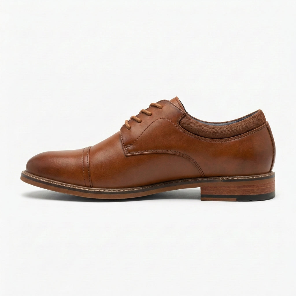 K STUDIO Turkana Men Dress Shoes Brown Eco-Leather - product view
