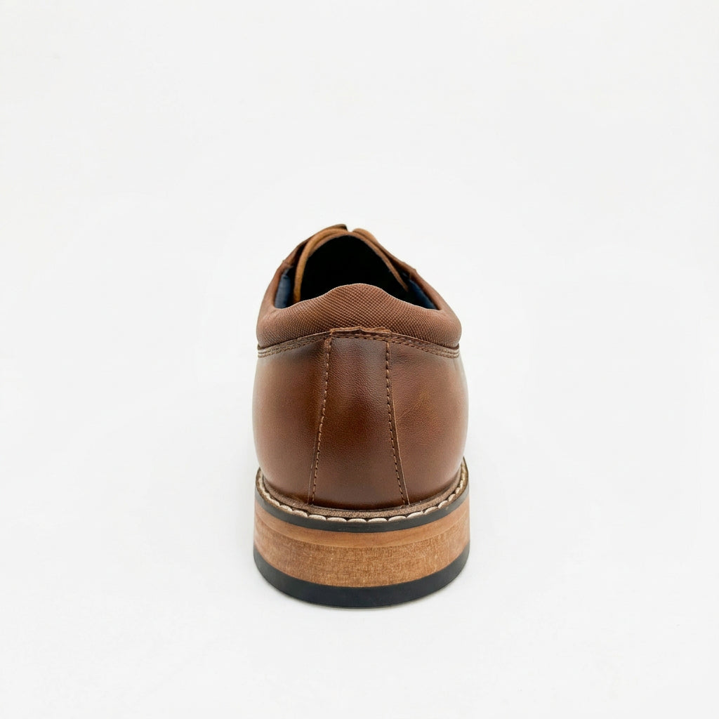 K STUDIO Turkana Men Dress Shoes Brown Eco-Leather - product view