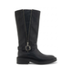 KENNETH COLE Armie Black Women motoBooties in black leathermid-calf 
