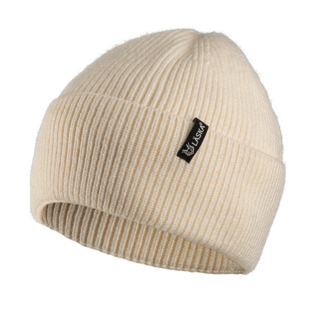 LASKA 77110 Ribbed Cuffed Knit Beanie Femme Tuques beige - product view