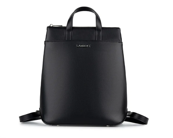 Lambert The Millie Vegan Leather Backpack women bag in black-product view