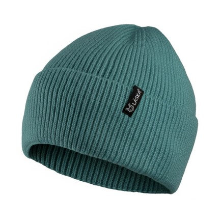 Laska 77-110 Ribbed Cuffed Knit Beanie men acc in green-product view