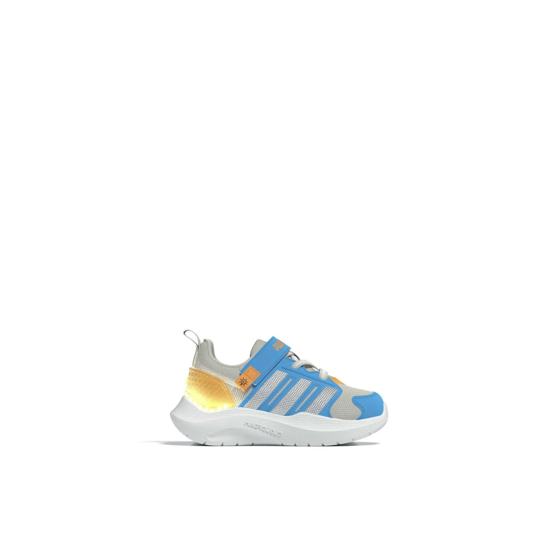 ADIDAS Lightorama RNR EL I kids performance in GREY-ONE/MATTE-SILVER/LUCID-AQUAMARINE – product view
