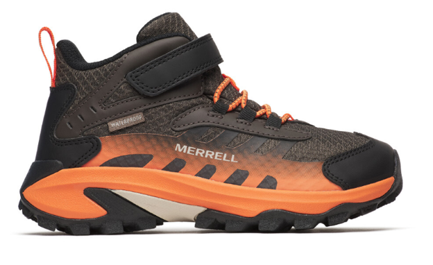MERREL Moab Speed 2 Mid WTRP Performance Shoe in Black-product view