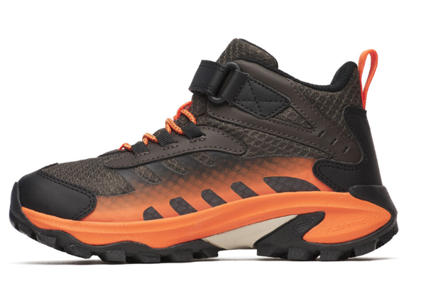 MERREL Moab Speed 2 Mid WTRP Performance Shoe in Black-product view