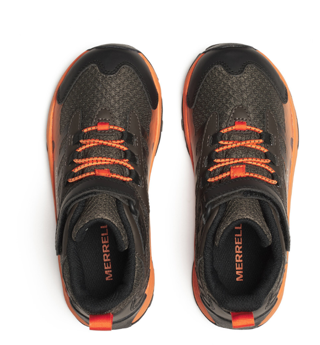 MERREL Moab Speed 2 Mid WTRP Performance Shoe in Black-product view