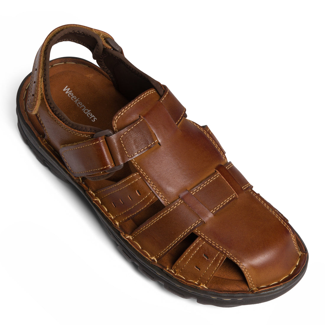 WEEKENDERS Mesquite Backstrap Sandals Casual in Cognac- Product View