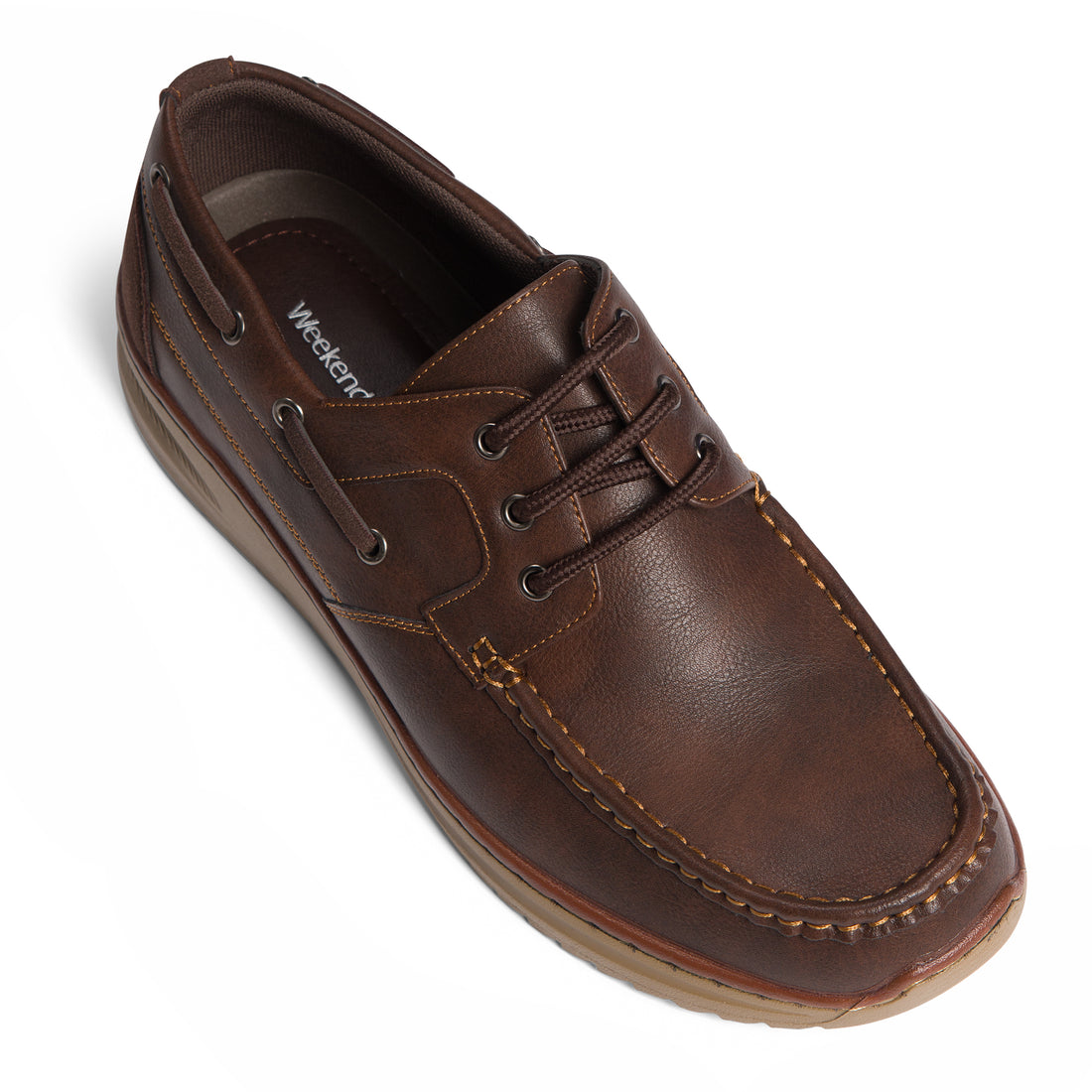 WEEKENDERS Oak Mocc Shoes Casual in Brown- Product view