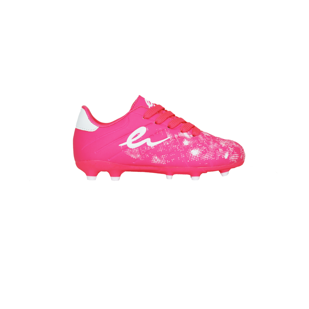 ELETTO Edge R Tpr Kids Soccer Shoes - Neon Pink Performance Cleats - GLOBO