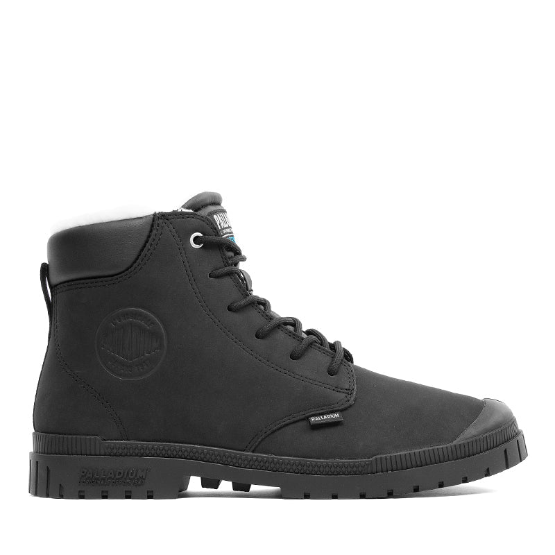 Palladium SP2 Cuff Lth Wp Wl Men Boots Winter in black - product view