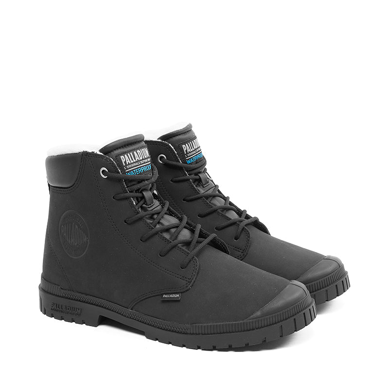 Palladium SP2 Cuff Lth Wp Wl Men Boots Winter in black - product view