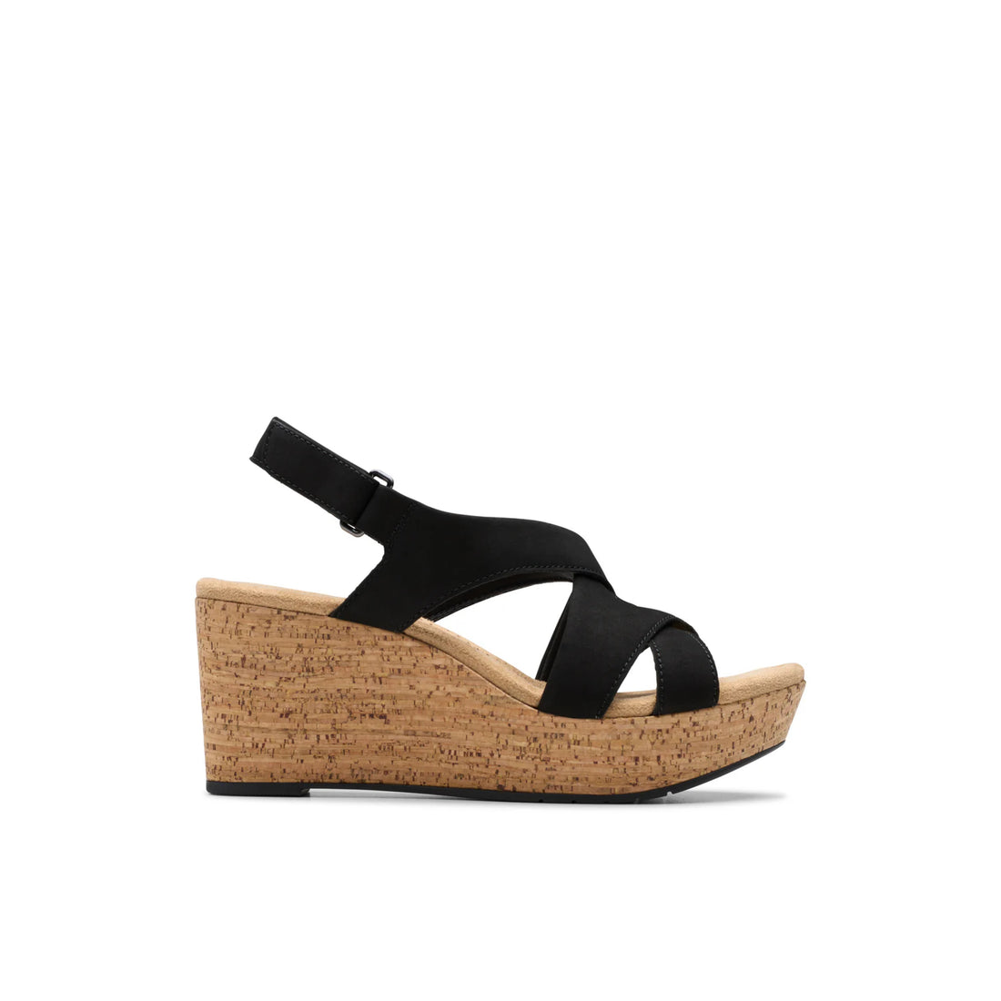 CLARKS Rose Style women casual in Black-Nubuck – product view