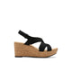 CLARKS Rose Style women casual in Black-Nubuck – product view