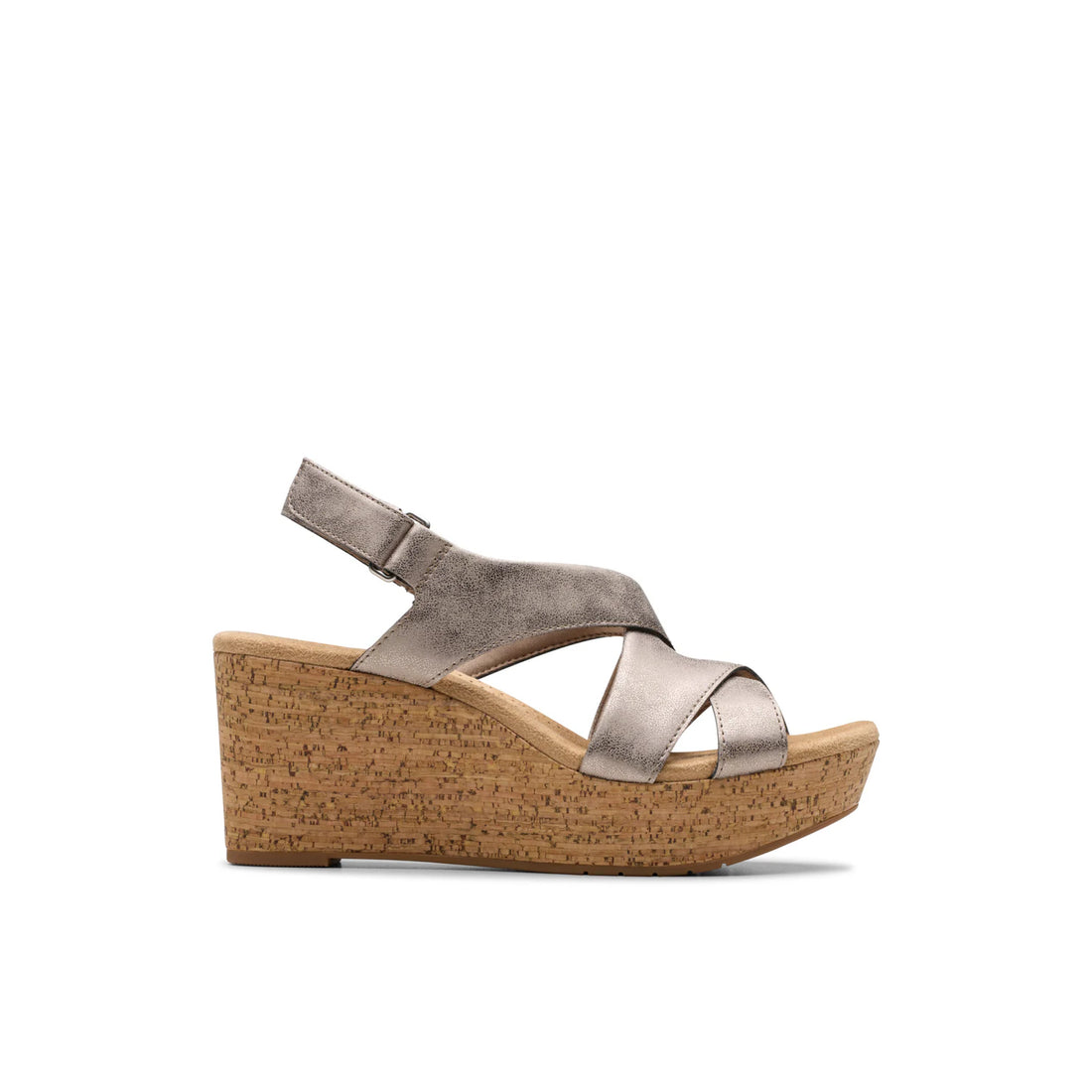 CLARKS Rose Style Taupe women casual in Taupe-Metallic – product view