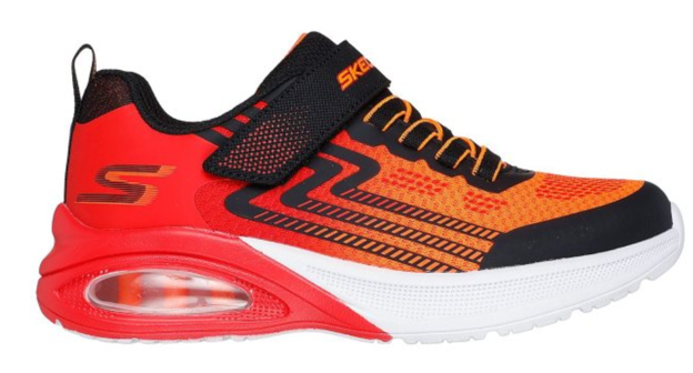 SKECHERS Microspec Max Advance performance shoes in red-product view