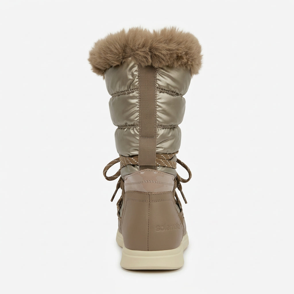 SOLEMATE Alta Badia Waterproof Women Winter Boots Beige Thinsulate - product view