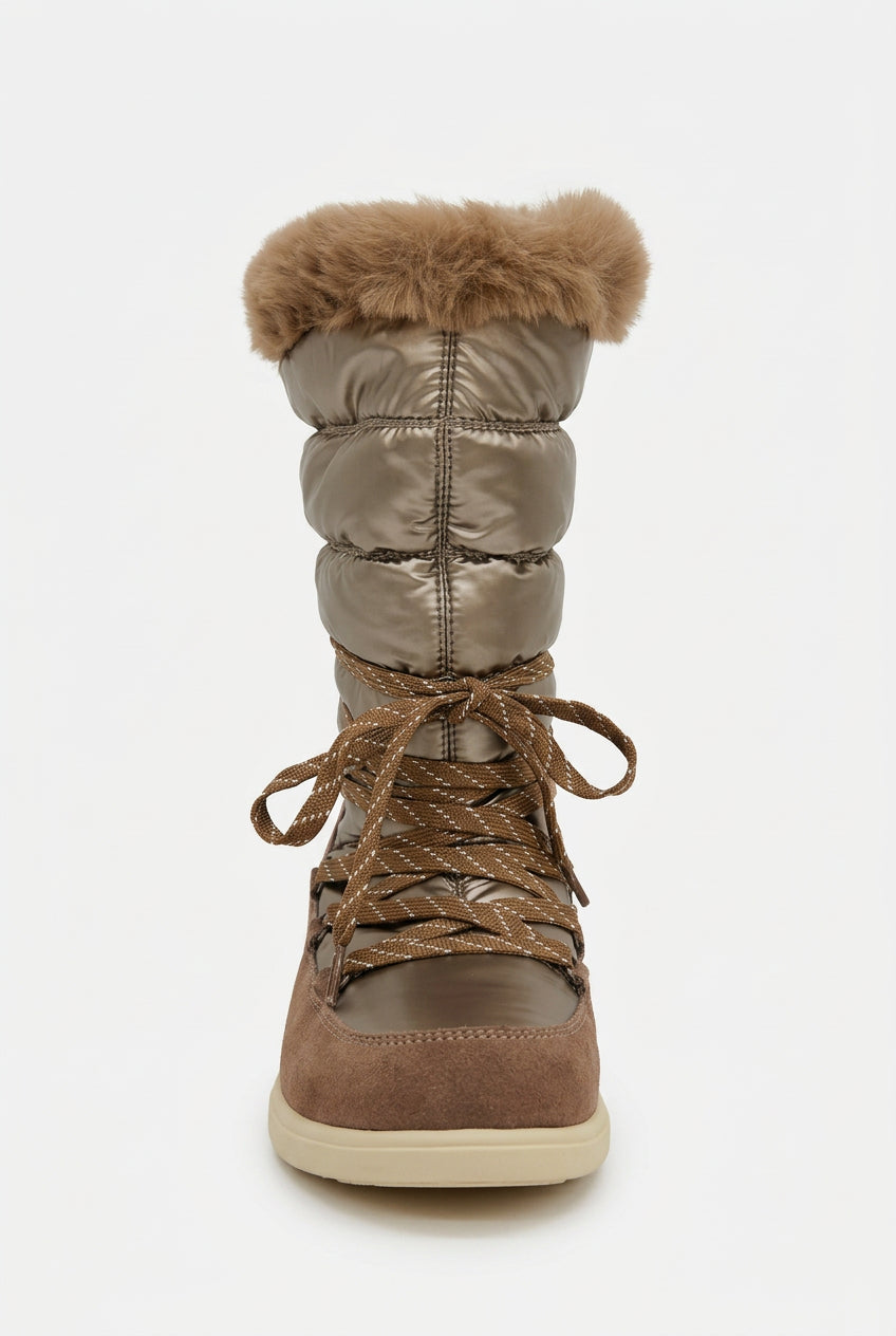 SOLEMATE Alta Badia Waterproof Women Winter Boots Beige Thinsulate - product view