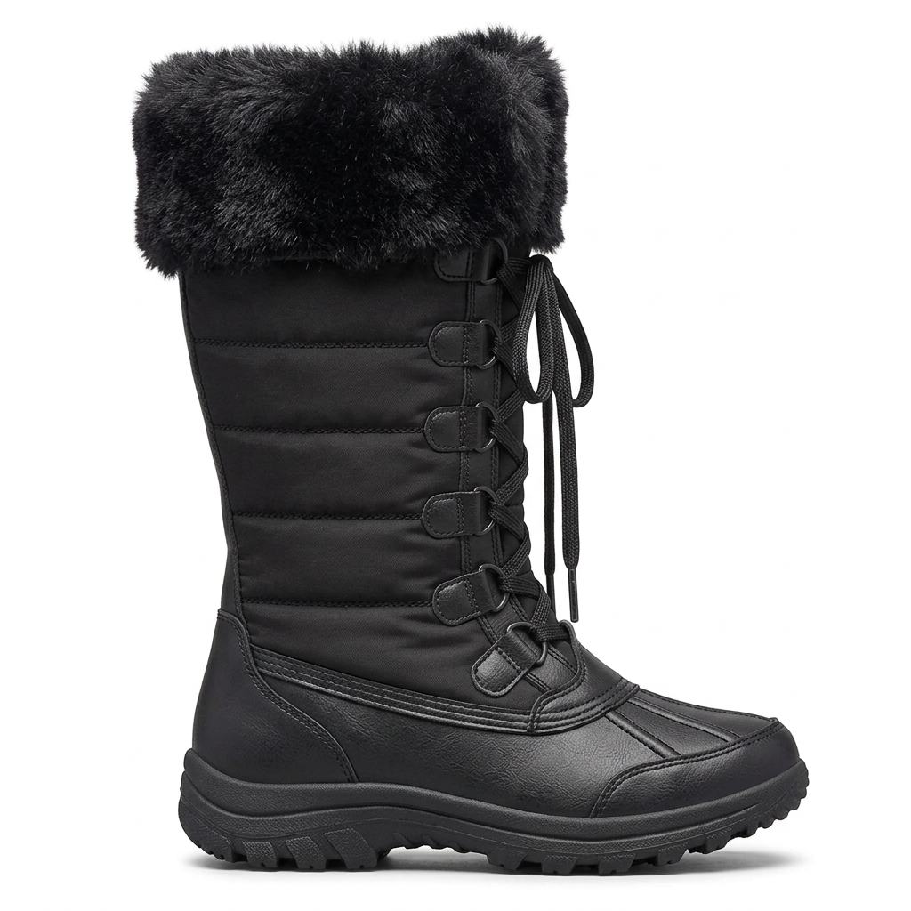SOLEMATE Chamonix Waterproof Women Winter Boots Black Thinsulate - product view