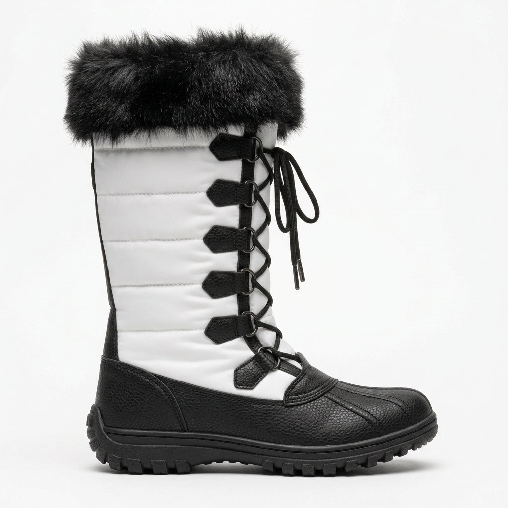 SOLEMATE Chamonix Waterproof Women Winter Boots Blanc Thinsulate - product view