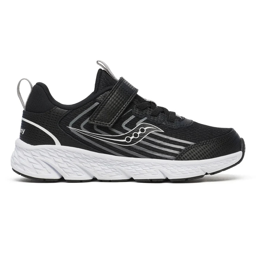 Saucony  Wind 3.0 A/C Wide Kids Shoes Performance in black - product view