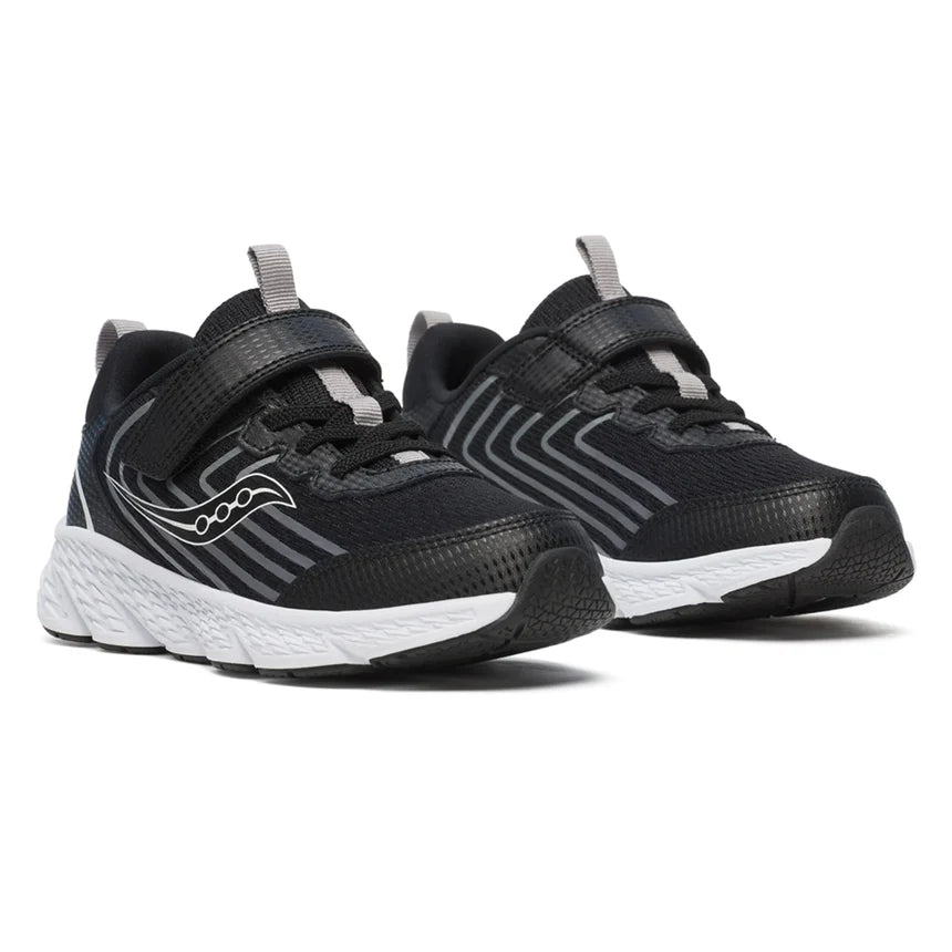 Saucony  Wind 3.0 A/C Wide Kids Shoes Performance in black - product view