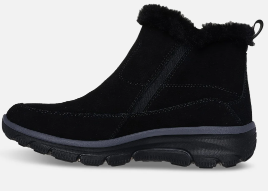 Skechers Relaxed Fit: Easy Going - Cool Zip winter boots in black-product view