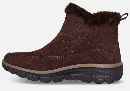 Skechers Relaxed Fit: Easy Going - Cool Zip winter boots in brown-product view