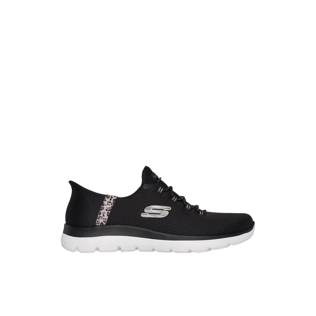SKECHERS Slip ins Summits Leopard Chic W women sneaker in Black Multi black – product view