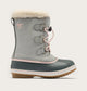 Sorel Big Kids Yoot Pac Nylon WP Kids Boots Winter in grey - product view