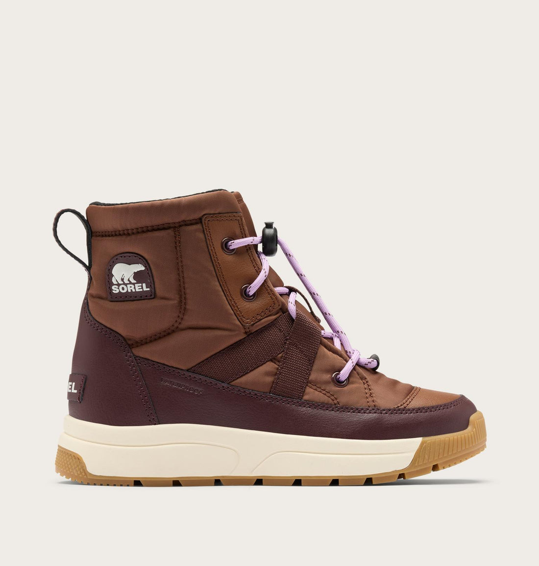 Sorel Little Kids Whitney III Mid WP Kids Boots Winter in red - product view