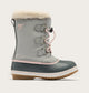 Sorel Little Kids Yoot Pac Nylon WP Kids Boots Winter in grey - product view