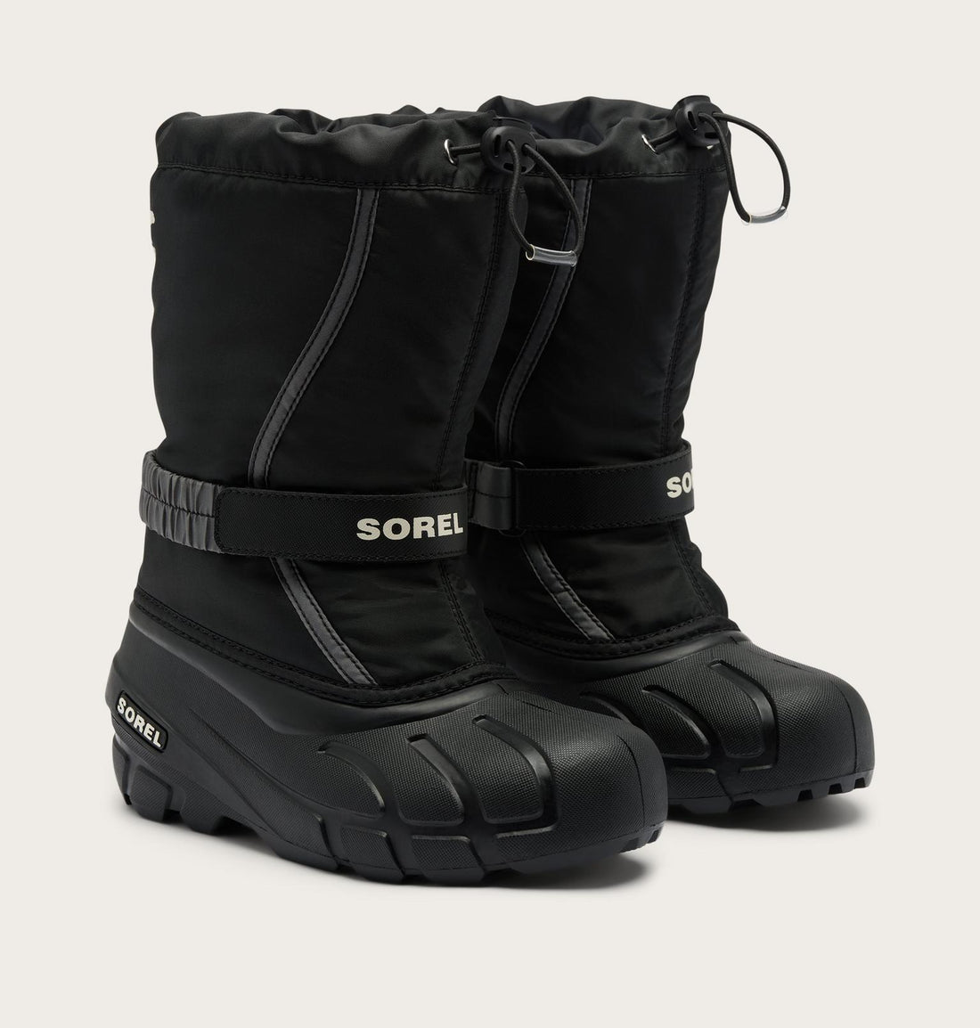 Sorel Big Kids Flurry Boot Kids Winter in black - product view