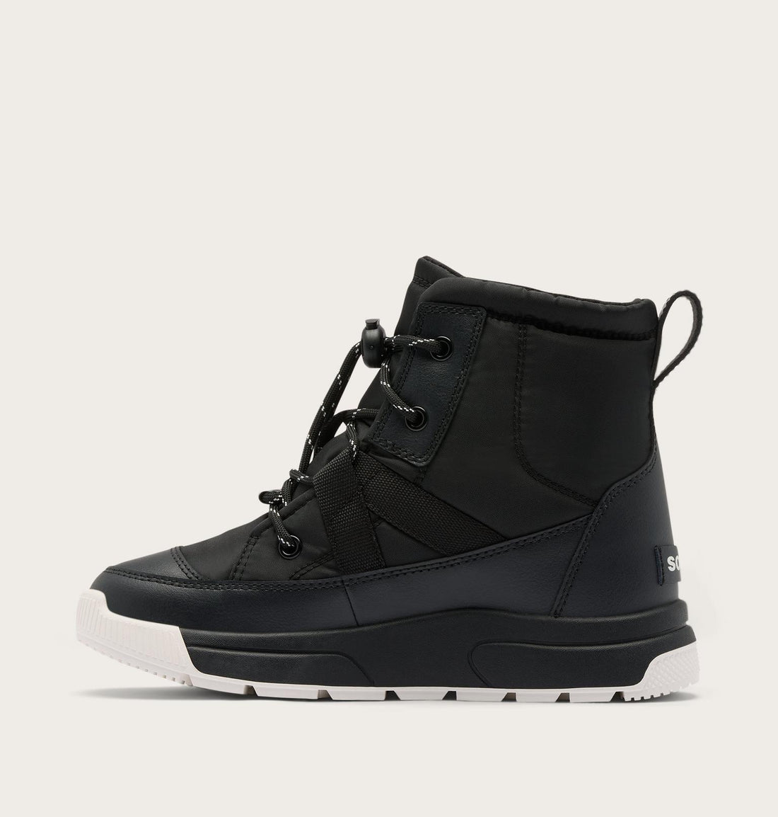 Sorel Big Kids Whitney III Mid WP Kids Boots Winter in black - product view
