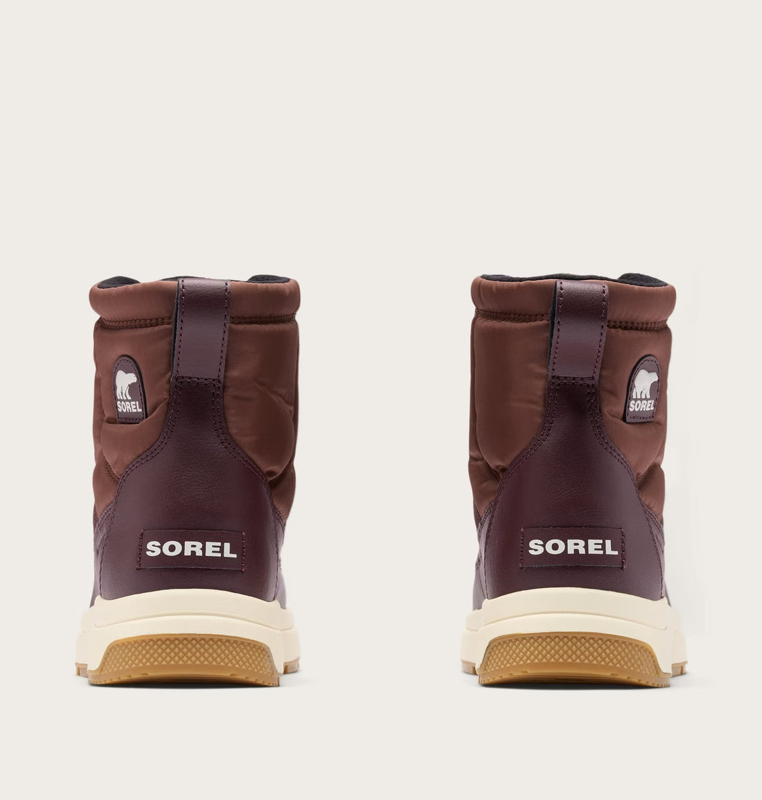 Sorel Big Kids Whitney III Mid WP Kids Boots Winter in red - product view