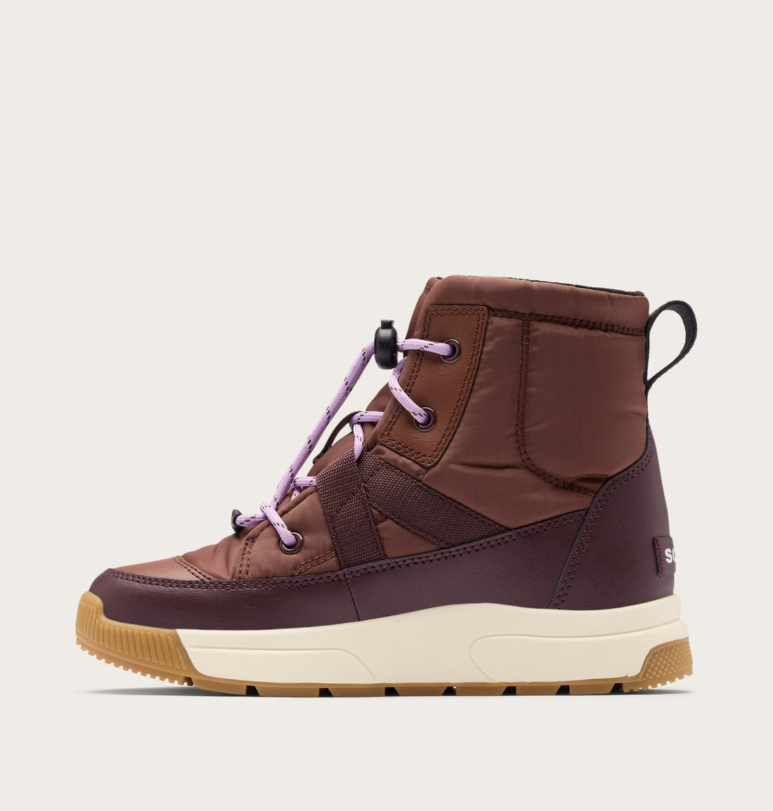 Sorel Big Kids Whitney III Mid WP Kids Boots Winter in red - product view